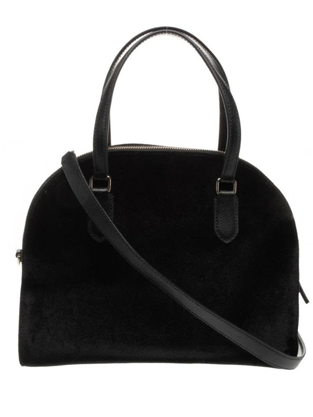 EUC Kate Spade New York Reily Laurel Way Blk Velvet Pearl Stud Crossbody Handbag - Picture 5 of 10